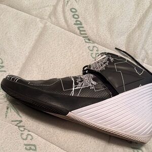 Jordan Black and White Athletic Shoes